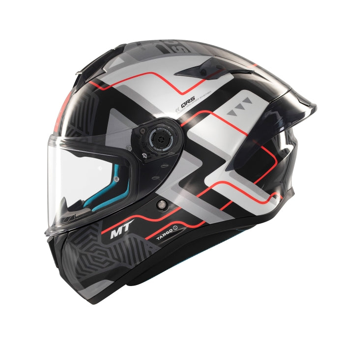 MT Targo S Brik Sports Motorcycle Full Face Helmet Black White