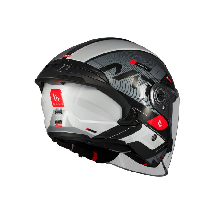 MT Cosmo Silence Motorcycle Open Face Helmet Black