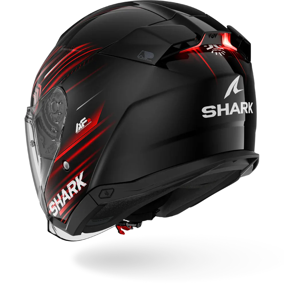 SHARK SKWAL i3 JET Light-Blur Casco Negro Rojo Blanco