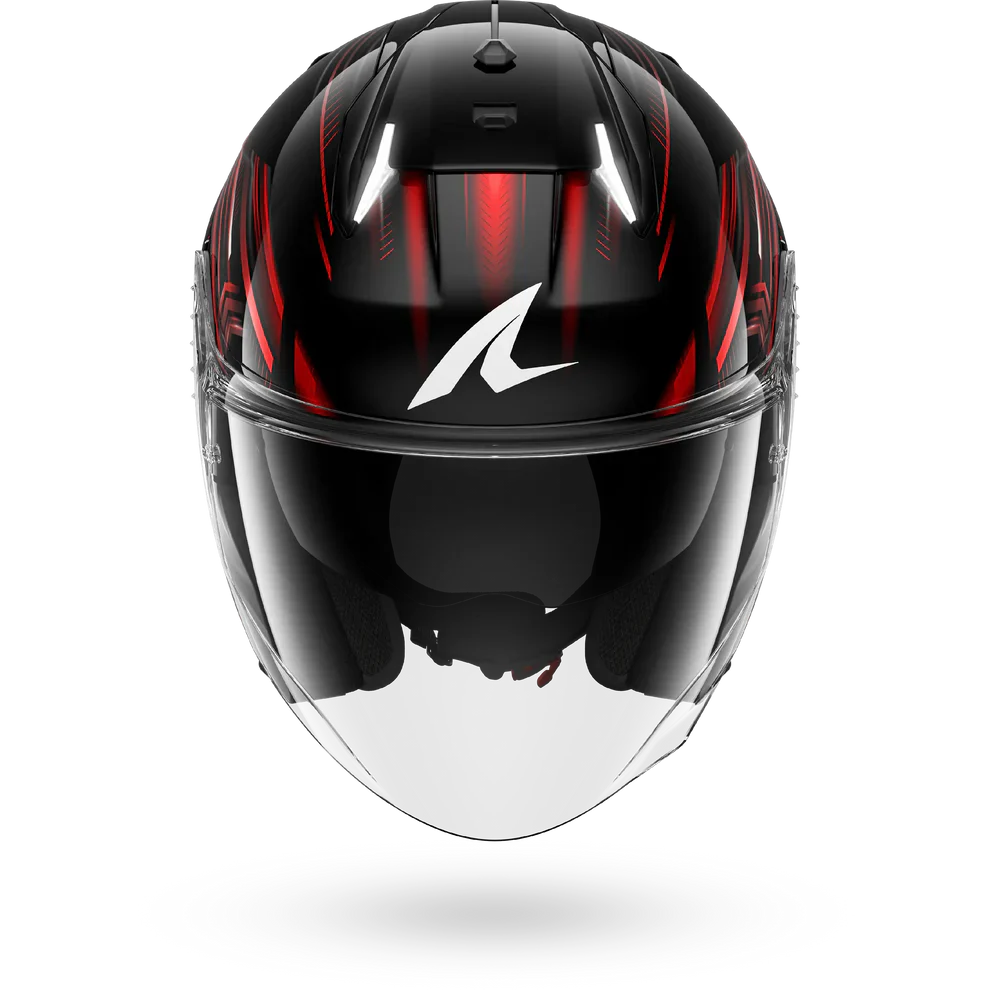 SHARK SKWAL i3 JET Light-Blur Casco Negro Rojo Blanco