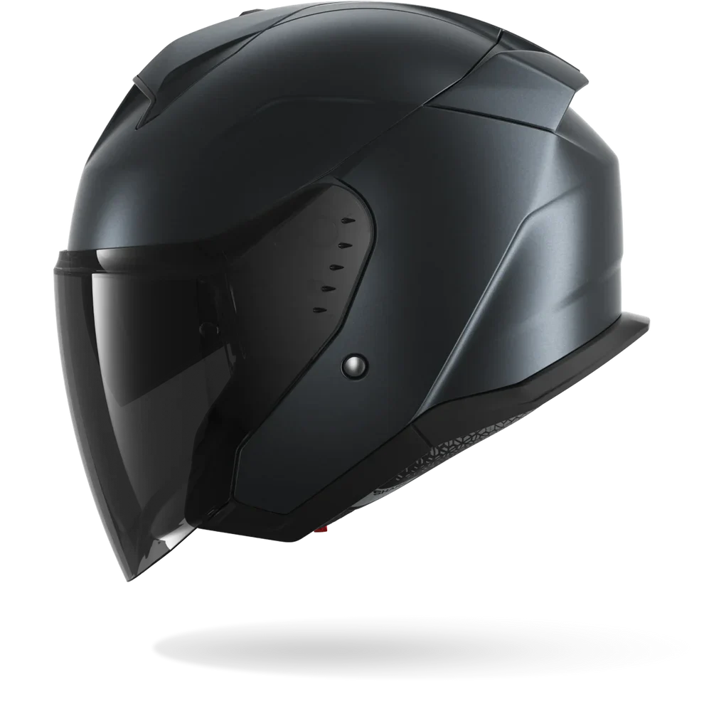 SHARK SKWAL JET Dark Shadow Casco Estera de acero azul mate