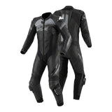 Spyke Estoril 1PC Motorcycle Racing Leather Suit Black Anthracite