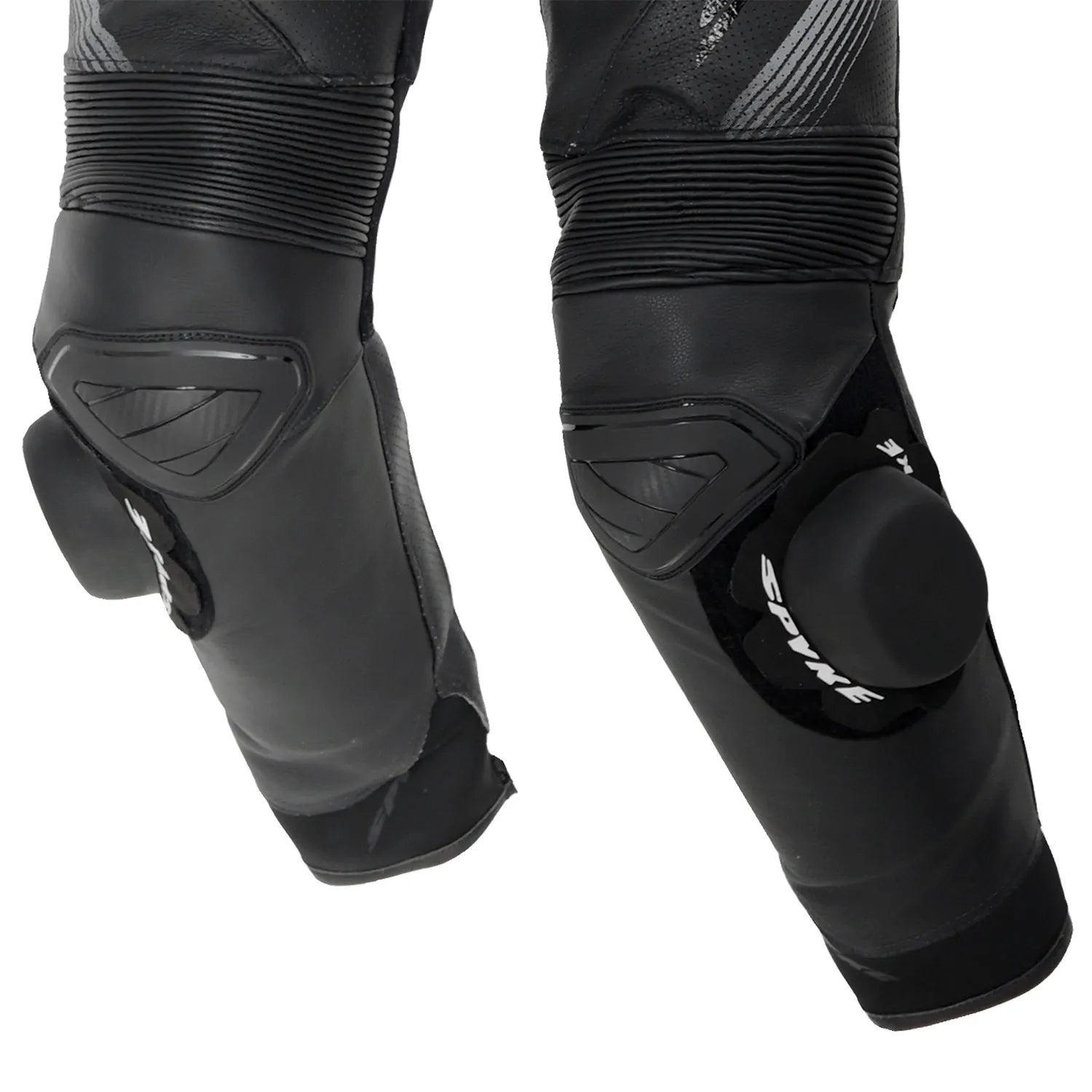 Spyke Estoril 1PC Motorcycle Racing Leather Suit Black Anthracite