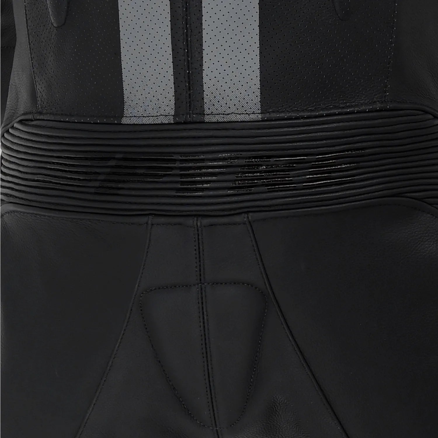 Spyke Estoril 1PC Motorcycle Racing Leather Suit Black Anthracite