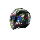 SHARK RS JET CARBON SHAYTAN MOTORCYCLE OPEN FACE HELMET GREEN VIOLET