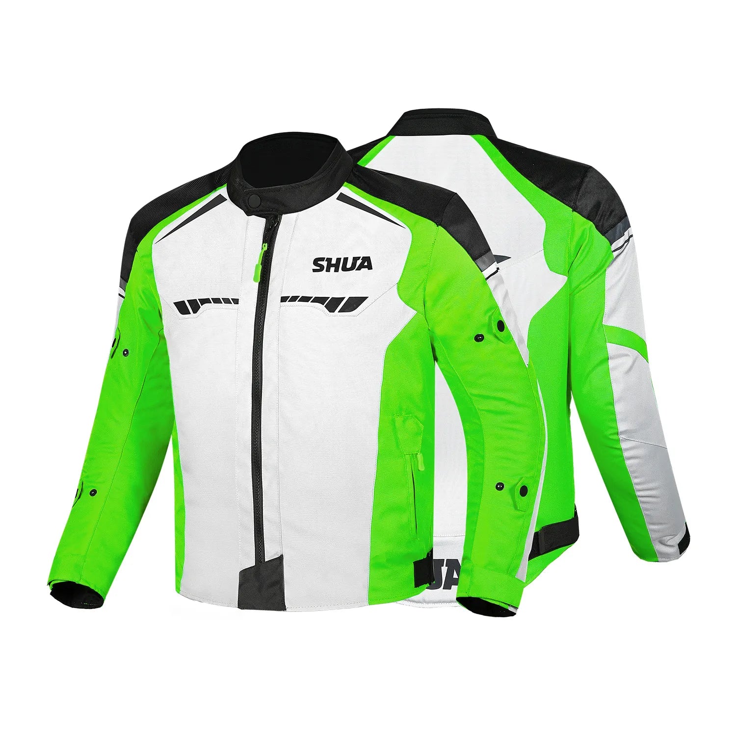 SHUA IMMORTAL MOTORCYCLE JACKET ICE GREEN BLACK