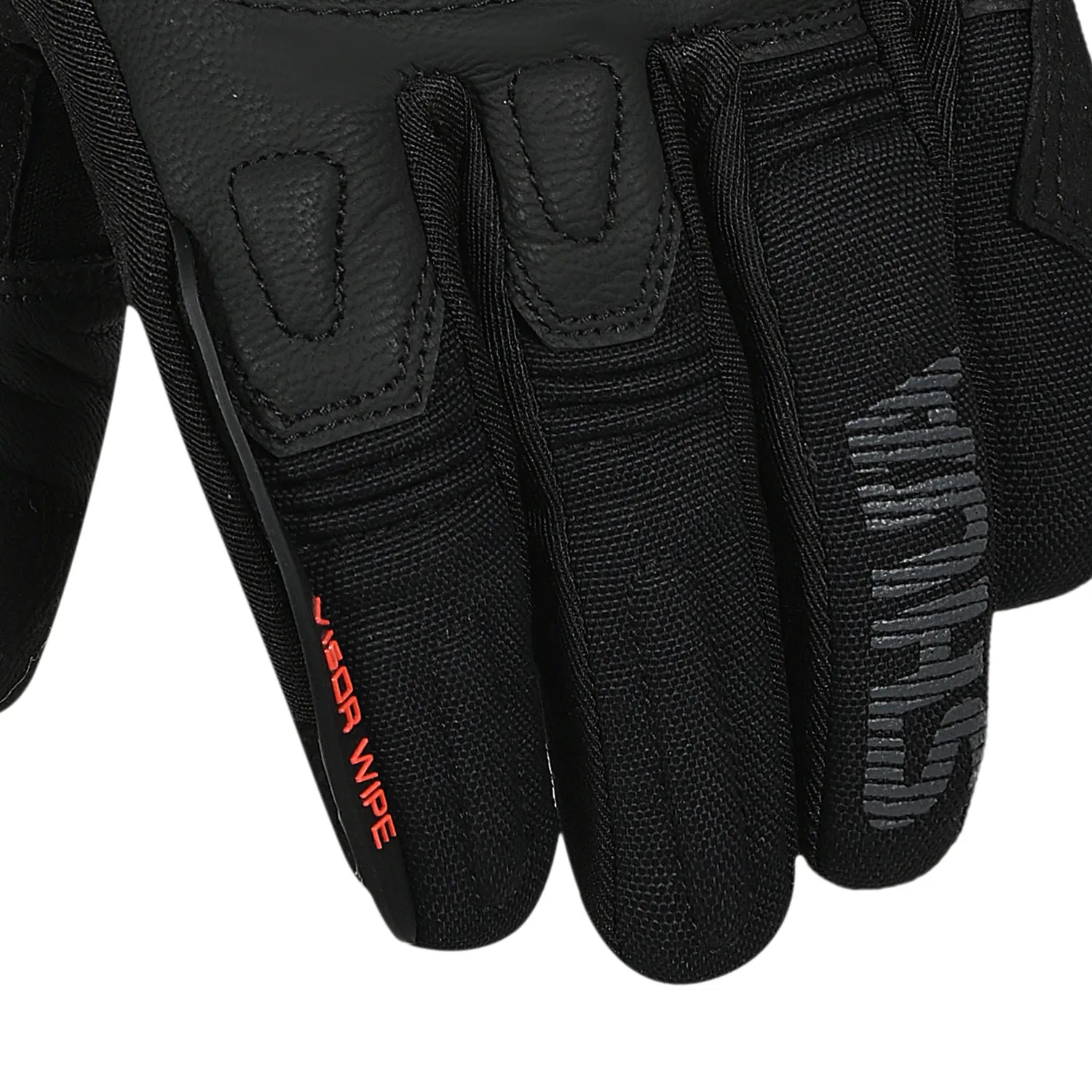 SHUA Thermal Thaw Motorcycle Gloves Black Yellow Fluro