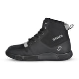 SHUA Oddin Men's Urban Motorcycle Boots Black Grey