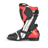 BELA RACE PRO MOTORCYCLE RACING LEATHER BOOTS BLACK WHITE RED