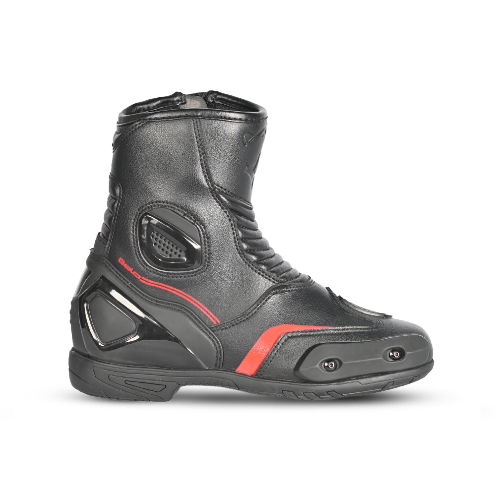 BELA FASTER 2.0 Men's Motorcycle Racing Boots Black Red