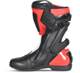 Bela Turbo Track - urban motorcycle boots - black red - MaximomotoUK