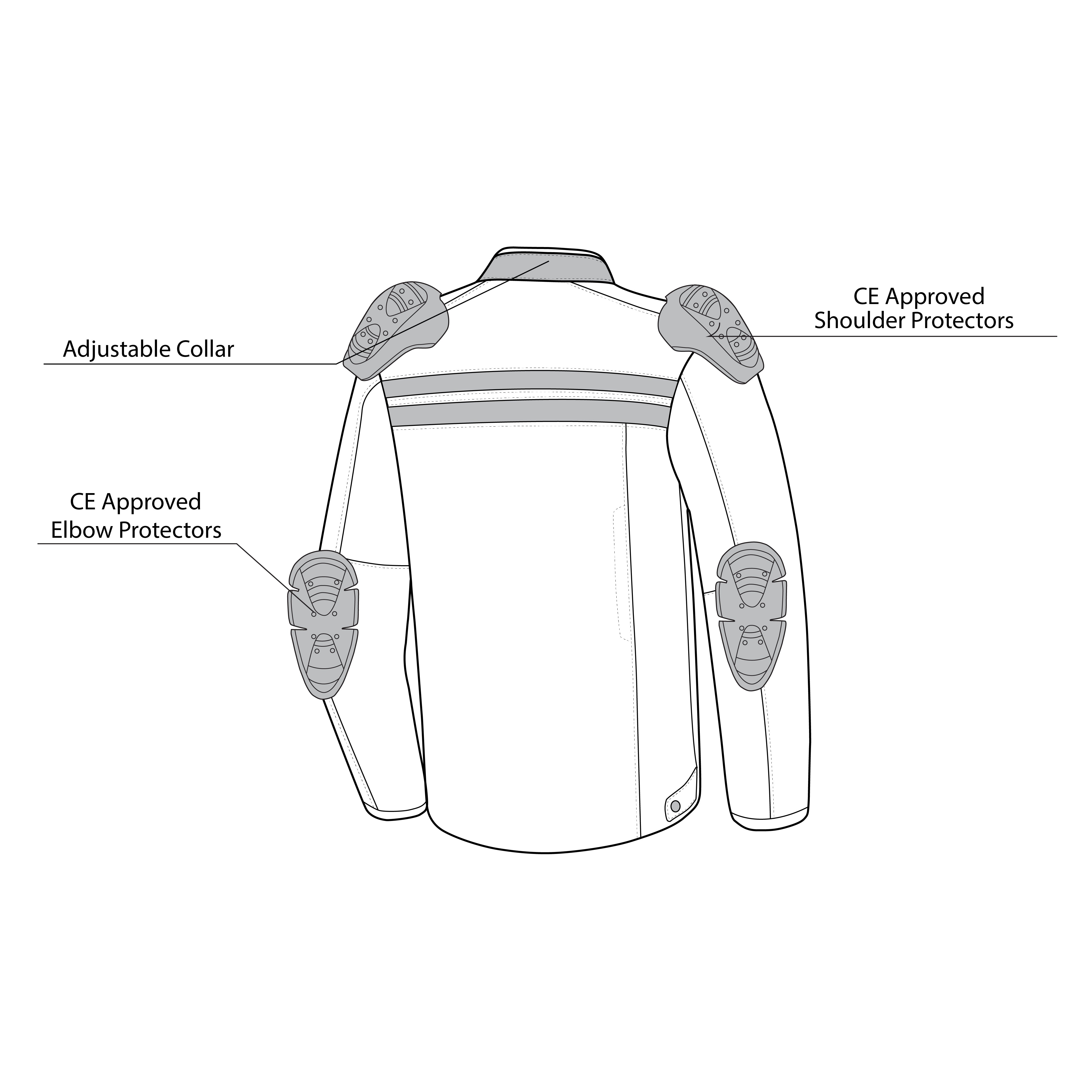 BELA Star youth Kids Motorcycle Jacket Black Red Ice