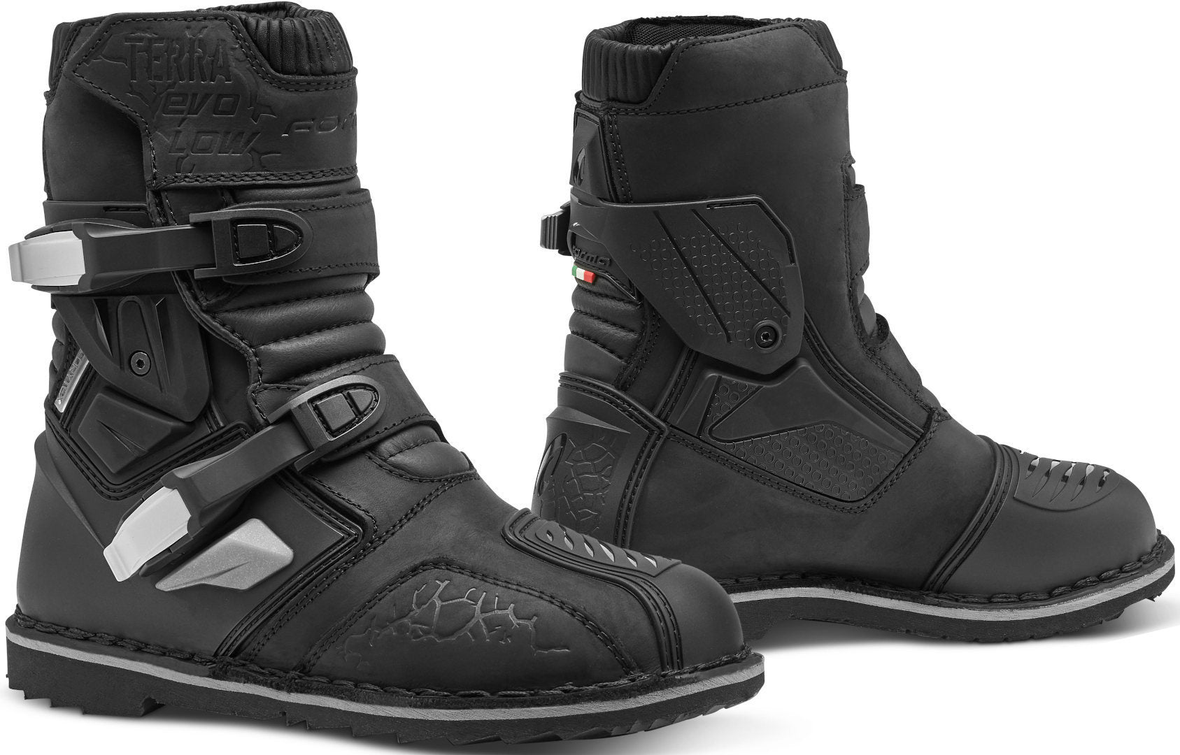 FORMA TERRA EVO LOW DRY ADVENTURE MOTORCYCLE BOOTS BLACK