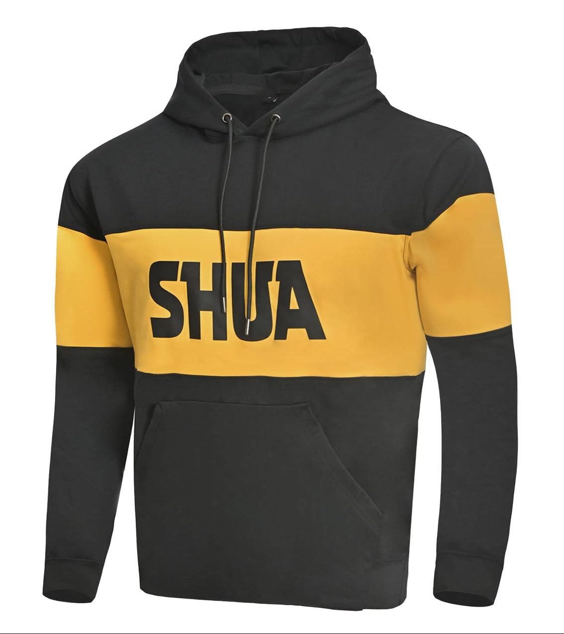 SHUA LAYR CASUAL HOODIE BLACK/YELLOW