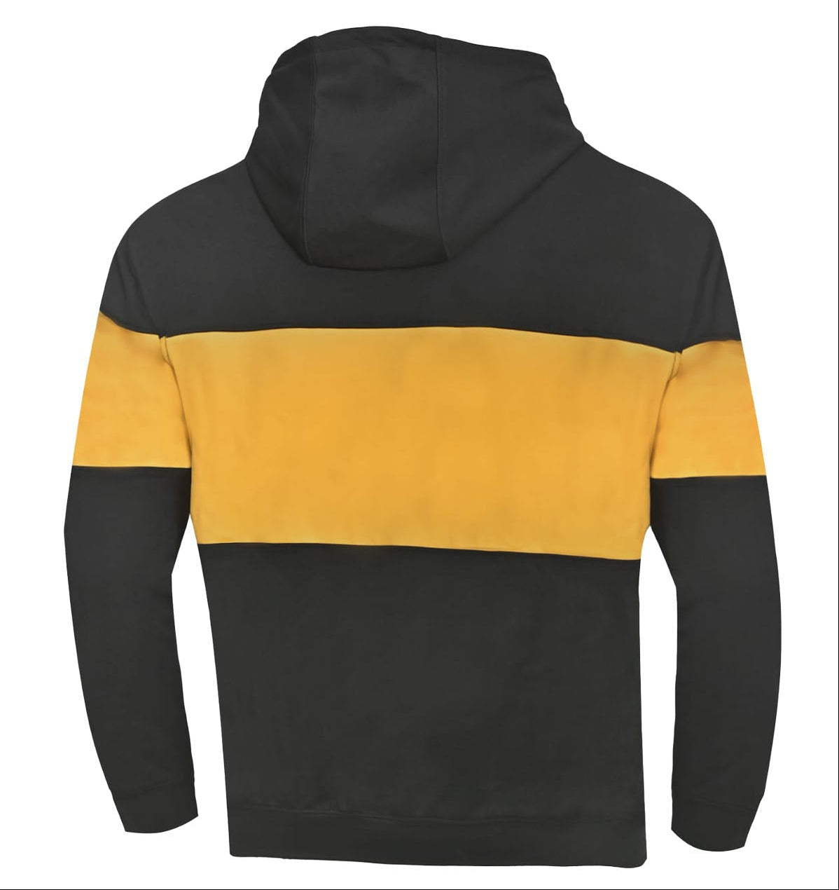 SHUA LAYR CASUAL HOODIE BLACK/YELLOW