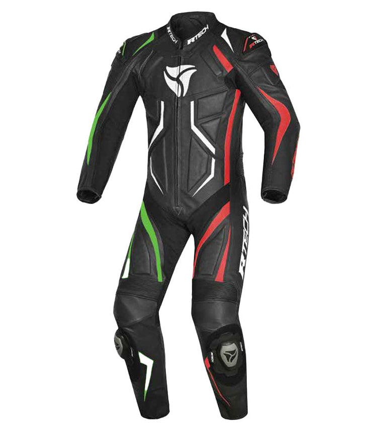 R-TECH Defender GP 1 PC Motorcycle Racing Suits Black Red Green