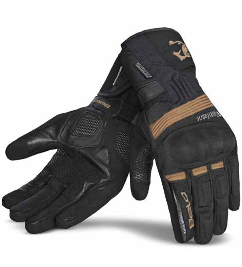 BELA Storm Winter WP Motorcycle Gloves Black Sand