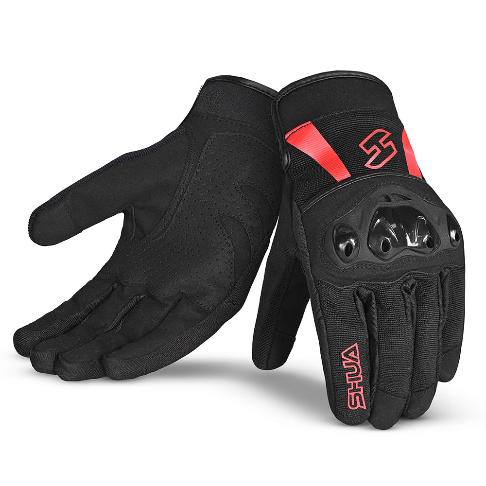SHUA Shot - Gloves - Black Red 