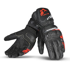 BELA Lemox Racing Motorcycle Gloves Black Red - DELIVERY WITHIN 8 WEEKS - pair pic