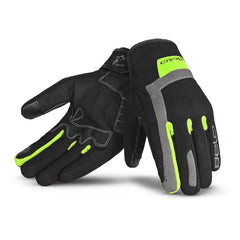 BELA Galaxy Winter Gloves Motorcycle Men BLACK Yellow Flou