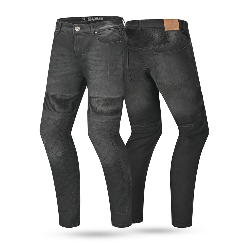 Bela Street Armure Jeans for Bikers Black