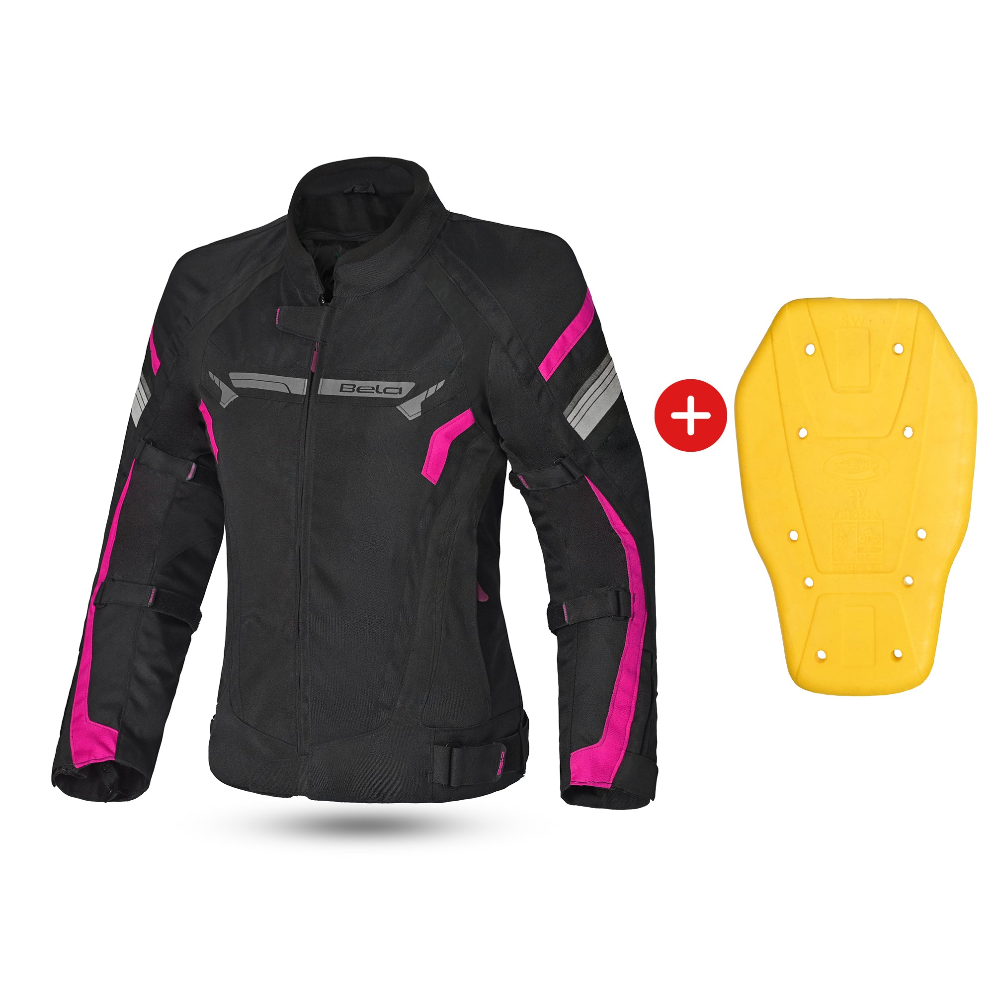 Bela Highland Lady Textile Jacket Black/Pink 