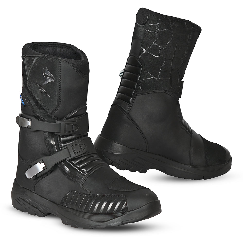 R-TECH Traveler WR Motorbike Touring Boots Black