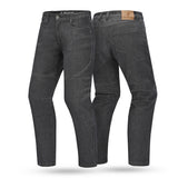 BELA ROCKER MEN MOTORCYCLE CE AA DENIM JEANS 34L GREY