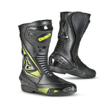 BELA Master Man Motorcycle Racing Boots Black Yellow Flouro