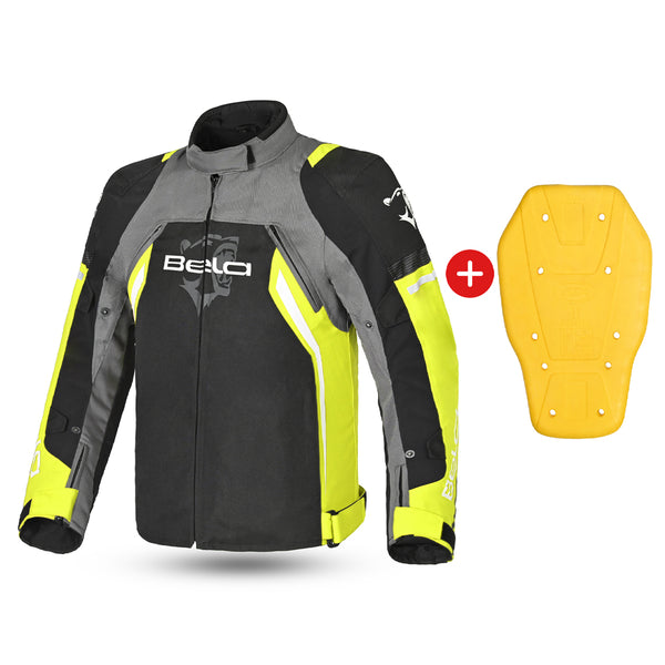 BELA Cordaniel Textile Motorcycle Jacket Men Black/Dark Gray