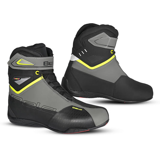 BELA Blaze Urban Motorcycle Boots Black Yellow - DELIVERY WITHIN 8 WEEKS images