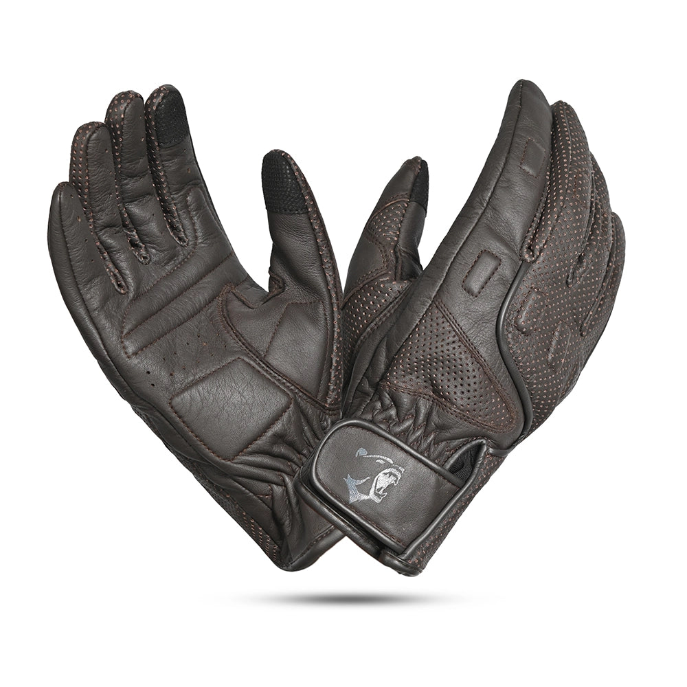 BELA Impact Lady Summer Motorcycle Gloves Brown - pair image