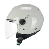 CGM 167A FLO MONO Cara Abierta Jet Casco Gris Largo