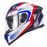 CGM 311G BLAST SPORT Moto Integrales Casco Blanco Azul