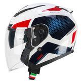 CGM 136G DNA GALAXY JET CASCO MOTO BLANCO AZUL