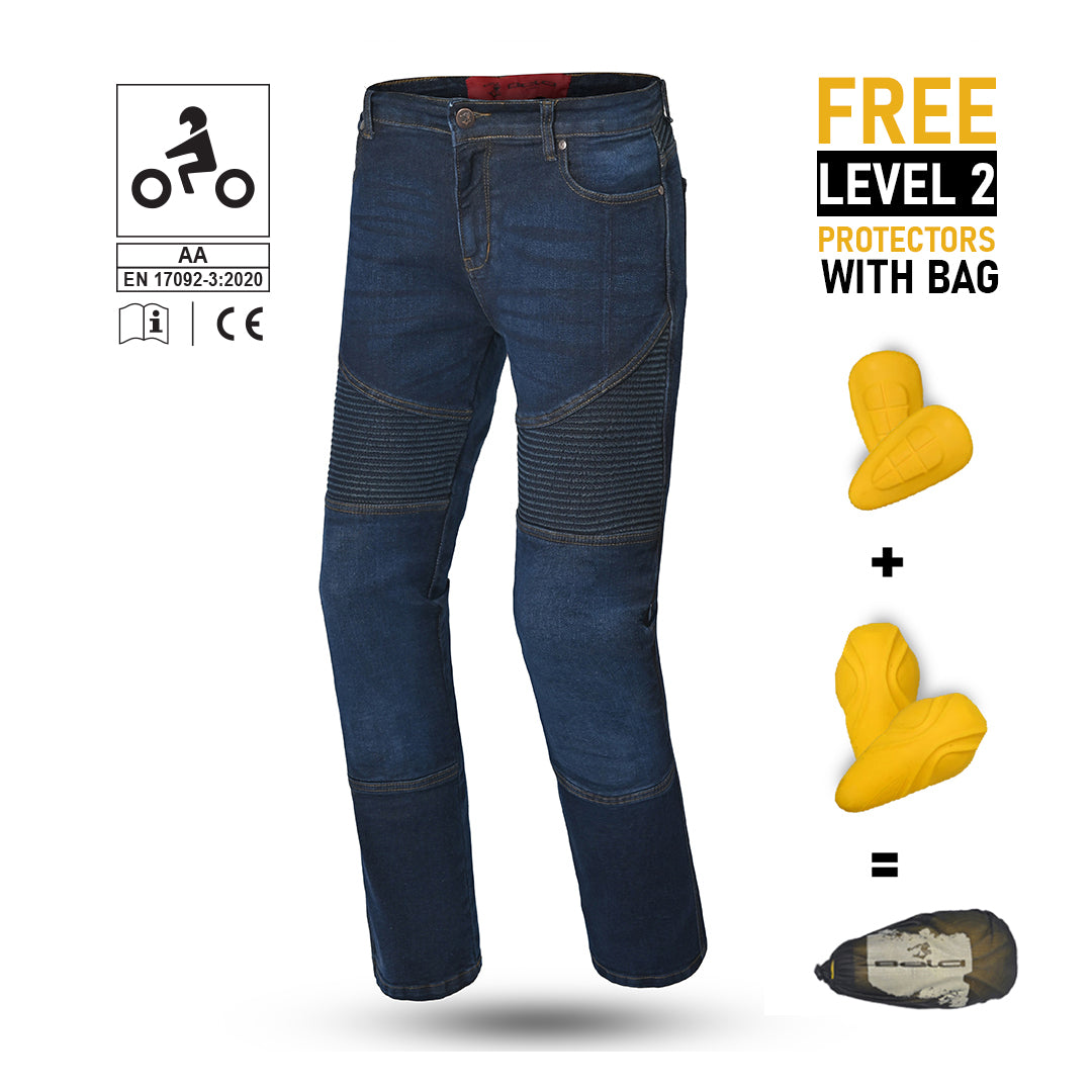 BELA Urban Motorcycle Denim Jeans Blue