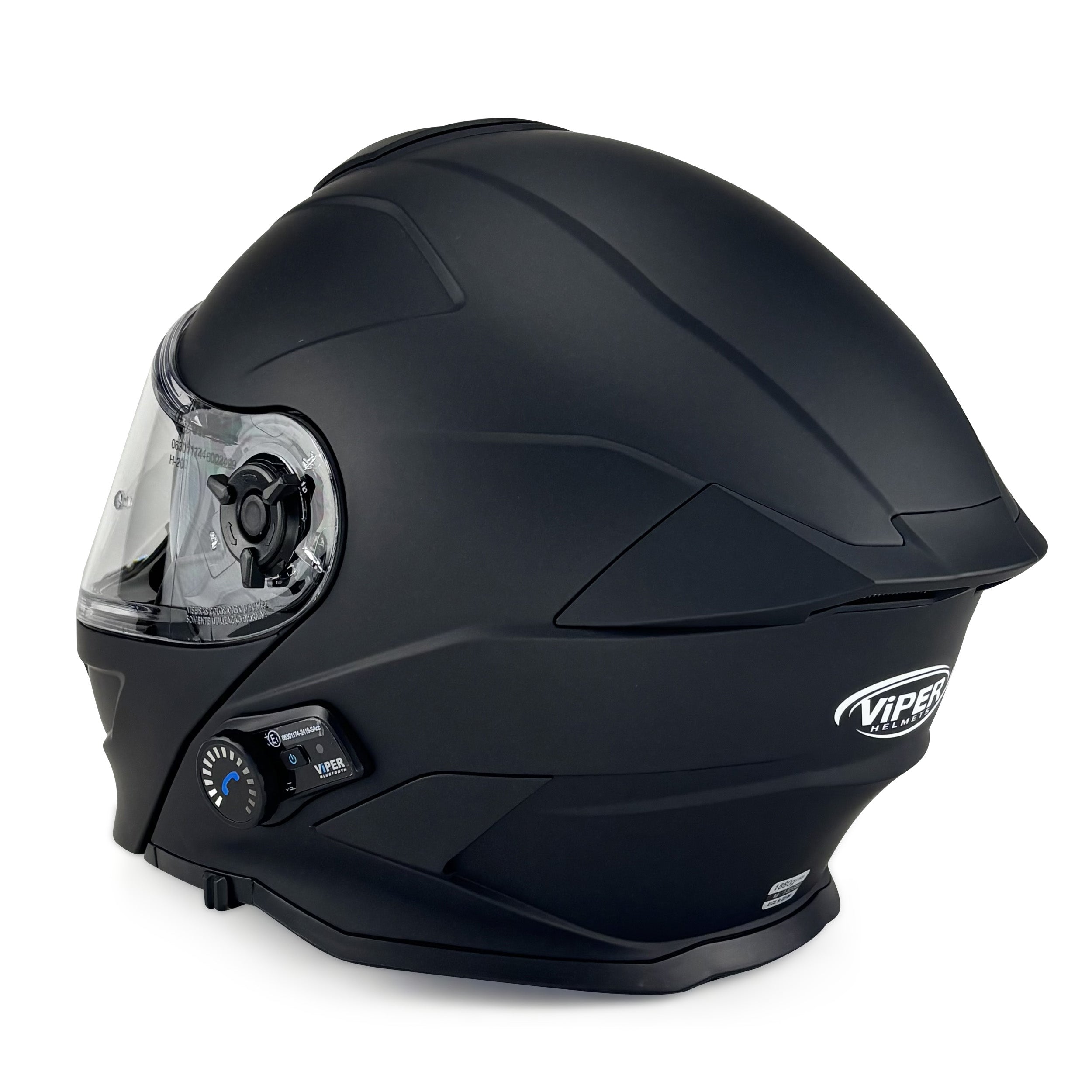 Viper RSV121 V.8 Bluetooth Flip Front Motorcycle Helmet Matt Black