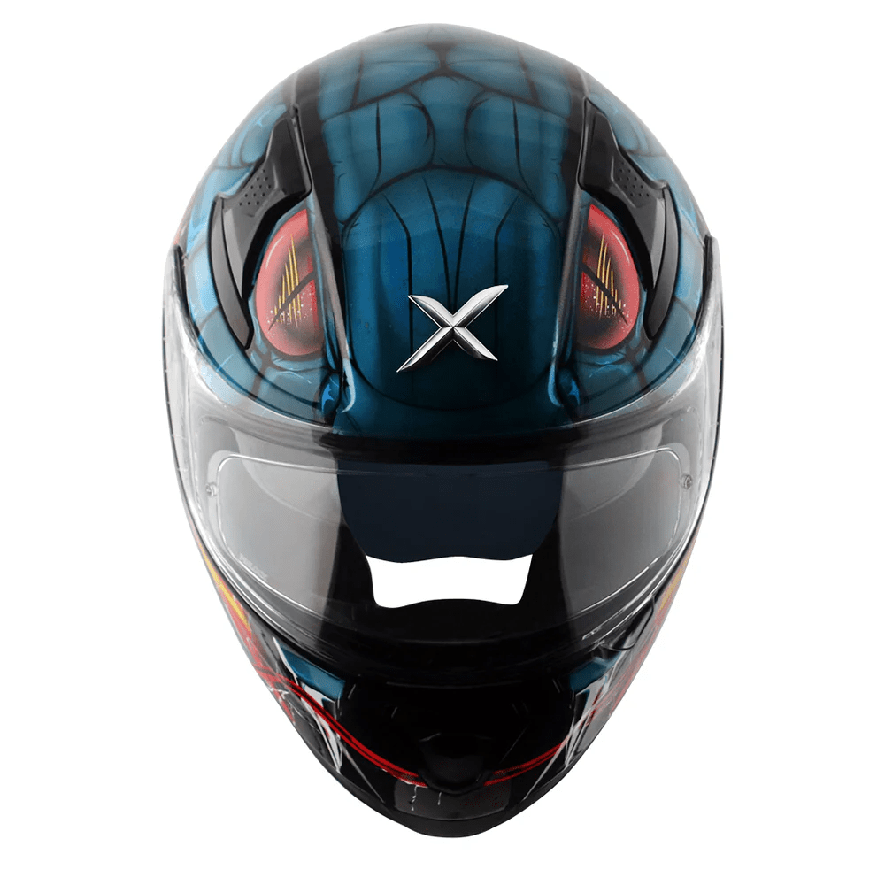 AXOR APEX VENOMOUS DV FULL FACE MOTORCYCLE HELMET BLACK_BLUE