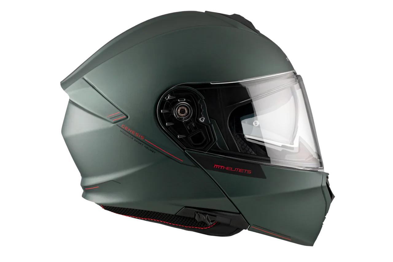 MT GENESIS SV SOLID A6 VERDE MATE Cascos de aventura - CASCO