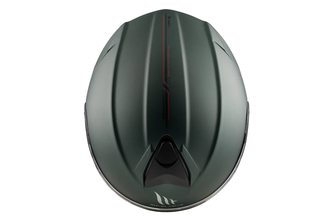 MT GENESIS SV SOLID A6 VERDE MATE Cascos de aventura - CASCO