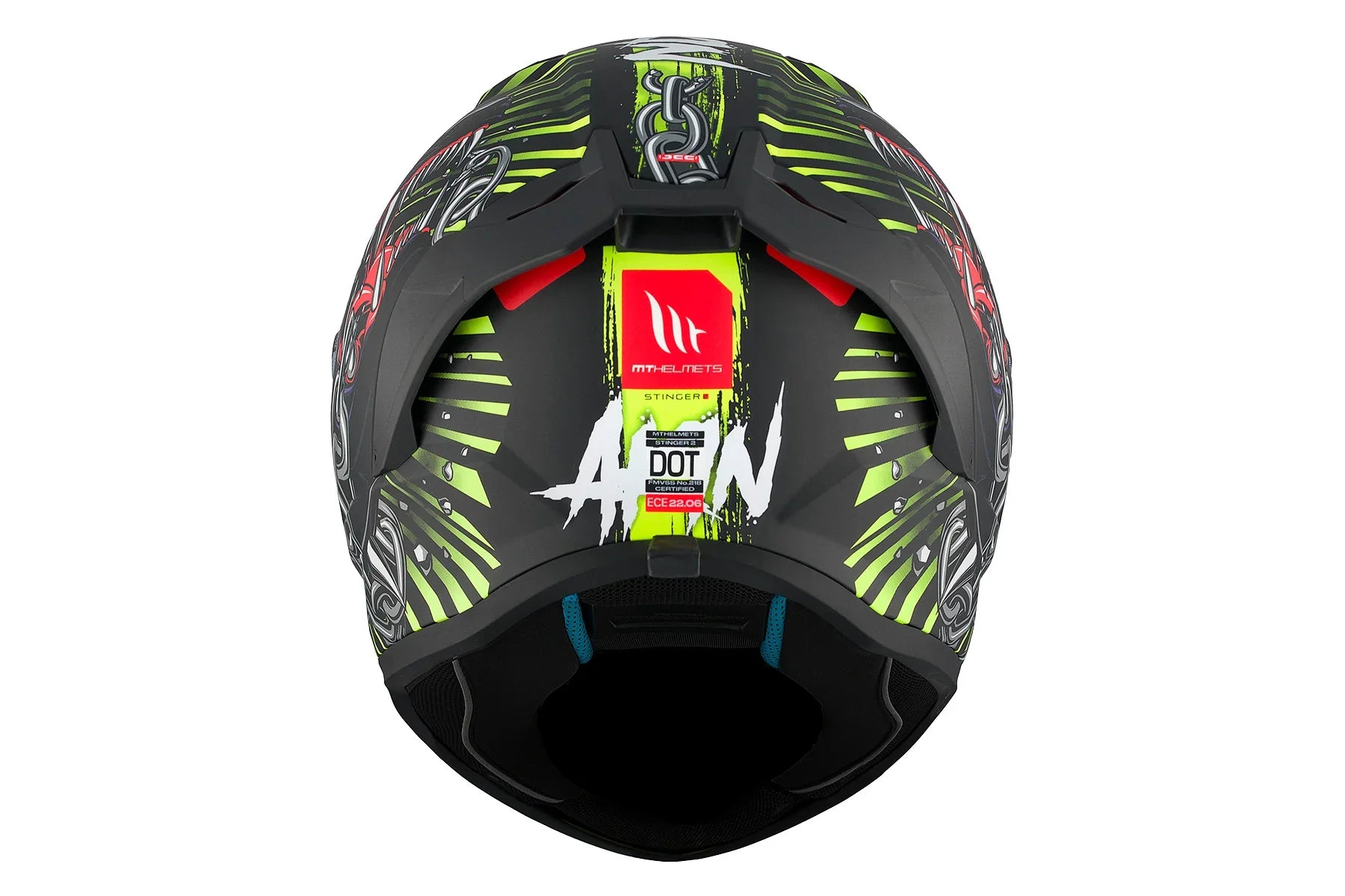  MT Stinger 2 AKIN A3 matte Full face motorcycle helmet ECE approved