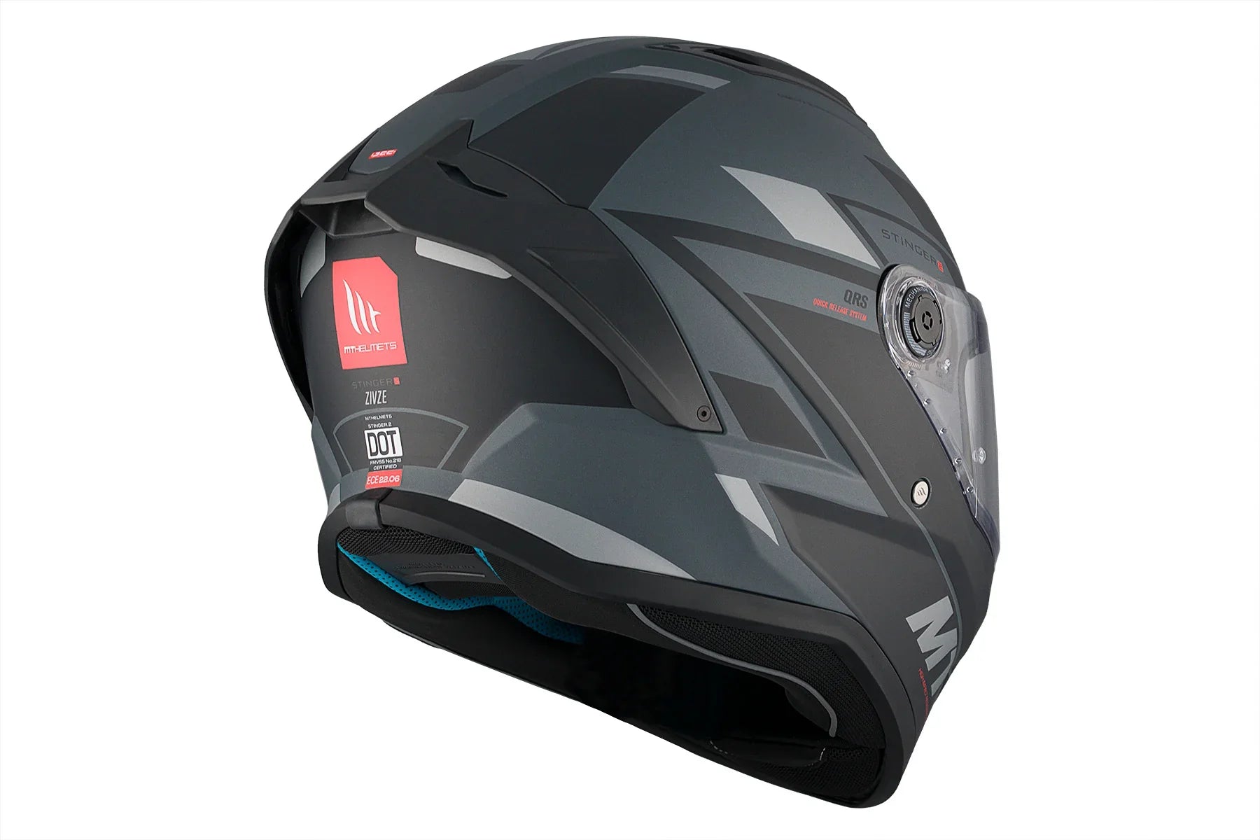  MT Stinger 2 Zivze C2 Matte Full Face Motorcycle Helmet - SECURTEX MOTOR SL (t/a MaximoMoto)