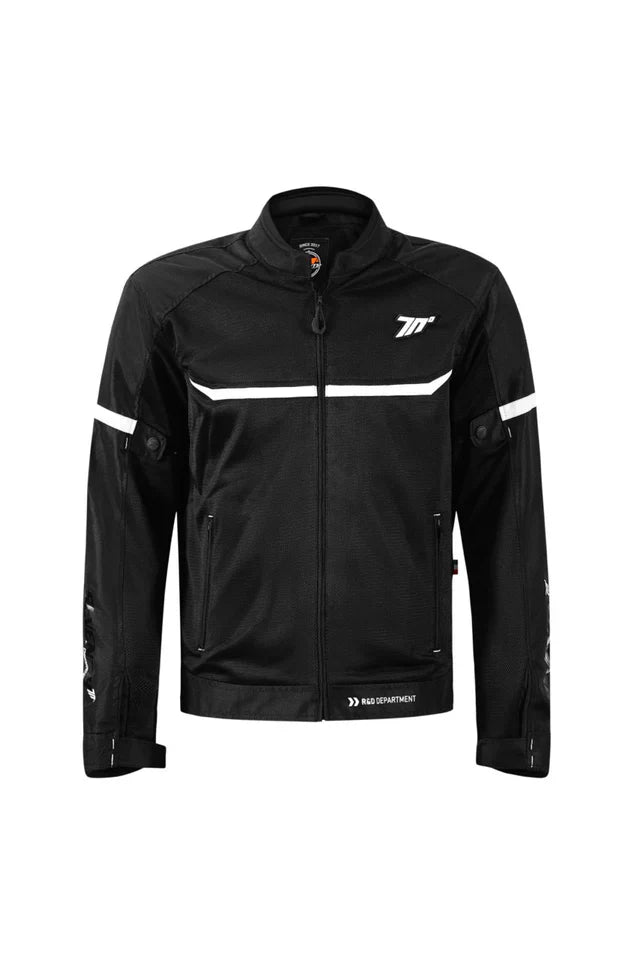 SEVENTY SD-JR30.1 MOJAVE Men Motorcycle Jacket Black White
