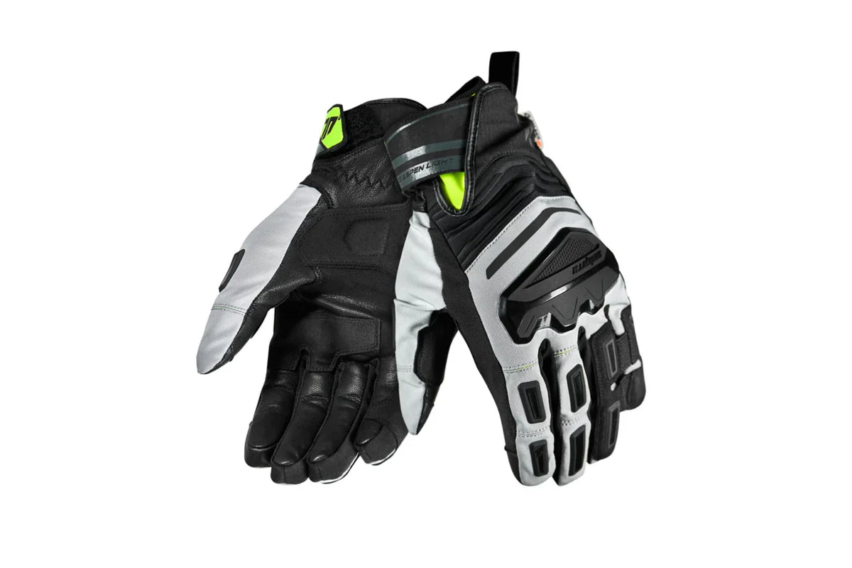SEVENTY SD-T13 ASPEN LIGHT Men's Motorcycle Gloves Grey/Fluor Yellow