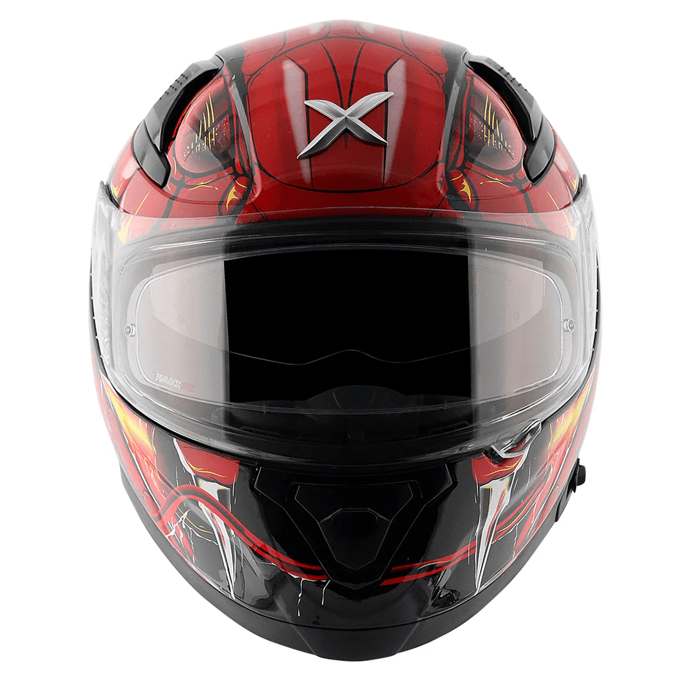 AXOR APEX VENOMOUS DV FULL FACE MOTORCYCLE HELMET BLACK_RED