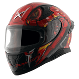 AXOR APEX VENOMOUS DV FULL FACE MOTORCYCLE HELMET BLACK_RED