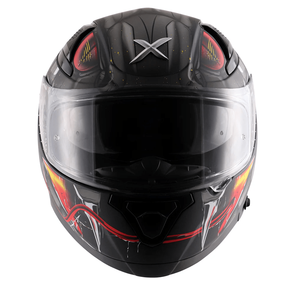 AXOR APEX VENOMOUS DV FULL FACE MOTORCYCLE HELMET BLACK MATTE_GRAY