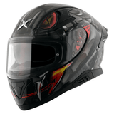 AXOR APEX VENOMOUS DV FULL FACE MOTORCYCLE HELMET BLACK MATTE_GRAY