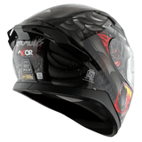 AXOR APEX VENOMOUS DV FULL FACE MOTORCYCLE HELMET BLACK MATTE_GRAY