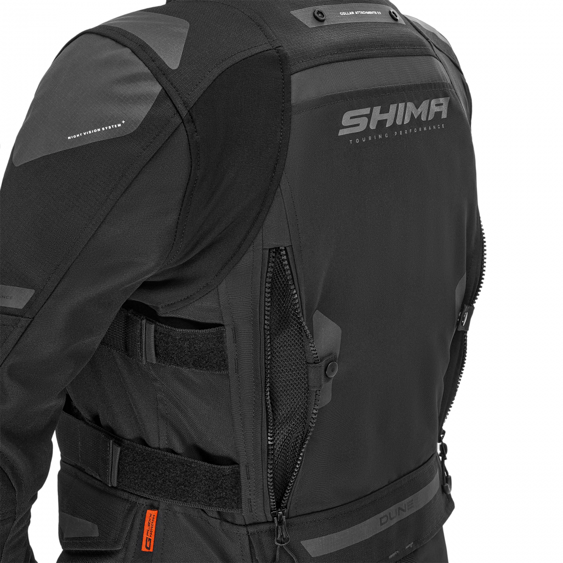 SHIMA DUNE LADY MOTORCYCLE TEXTILE JACKET BLACK